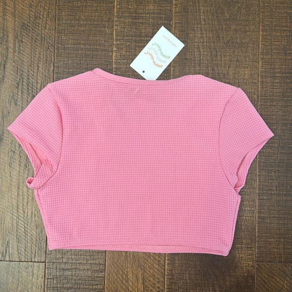 Dippin Daisy’s Joni Bikini Cropped Top Only in Pink - Picture 9 of 9